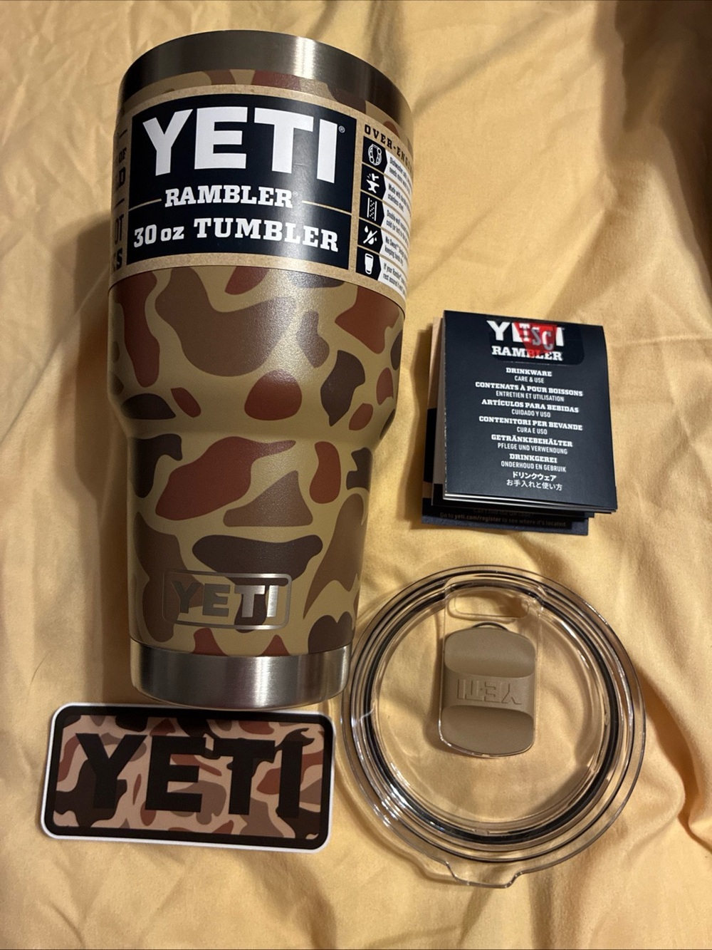 Yeti 30 oz camo/camouflage rambler tumbler cup